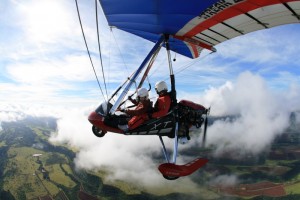 in the clouds